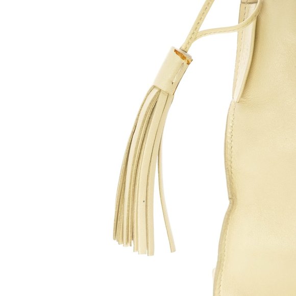 Auth Gucci Shoulder Bag Leather Cream #13268G67 - Picture 12 of 14